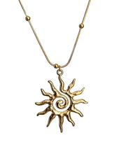 Vintage The sun of fate necklace