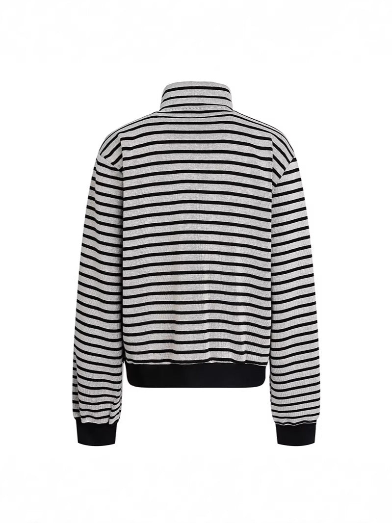 "Sailor" Striped Knit Pullover