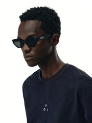 Sleek Modern Oval Sunglasses