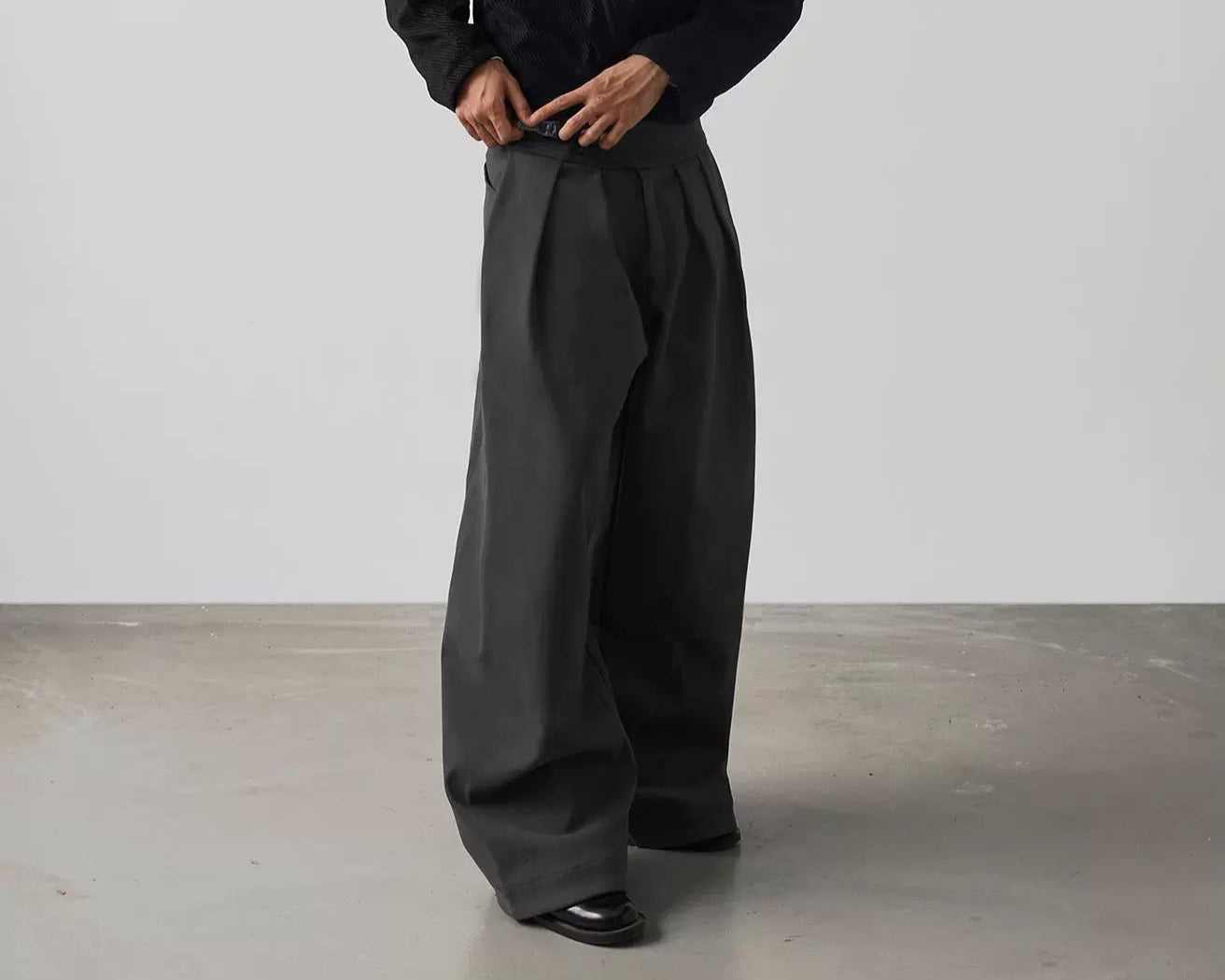 Gray Yarn Pants