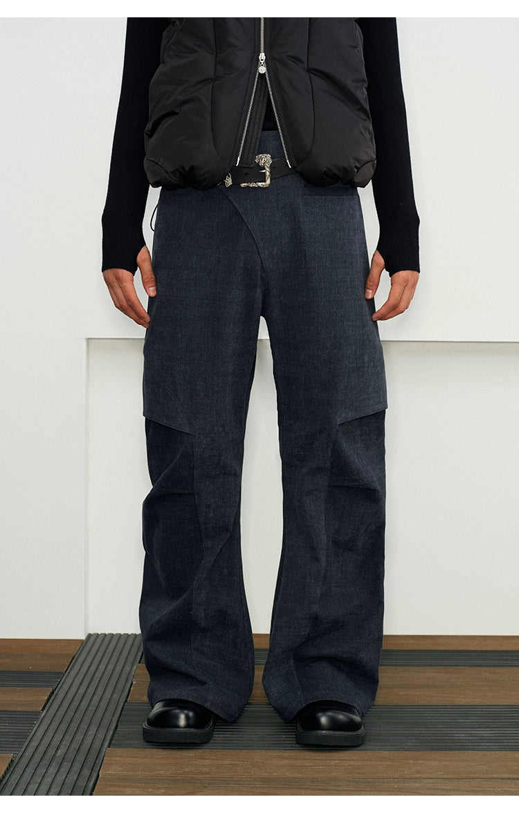 Diagonal Placket pants