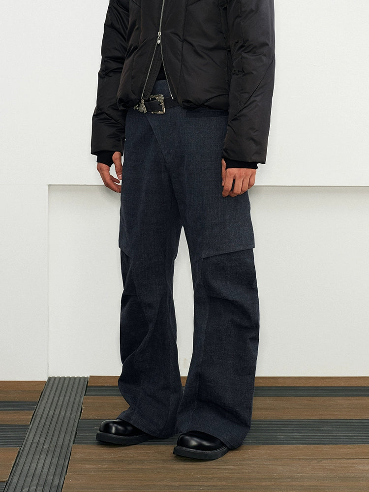 Diagonal Placket pants