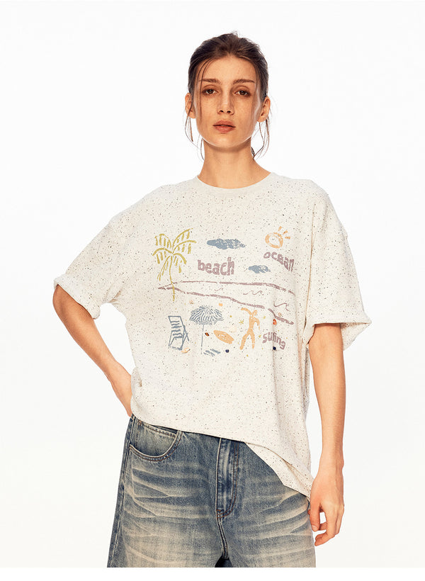 “SPECKLED BEACH” TEE