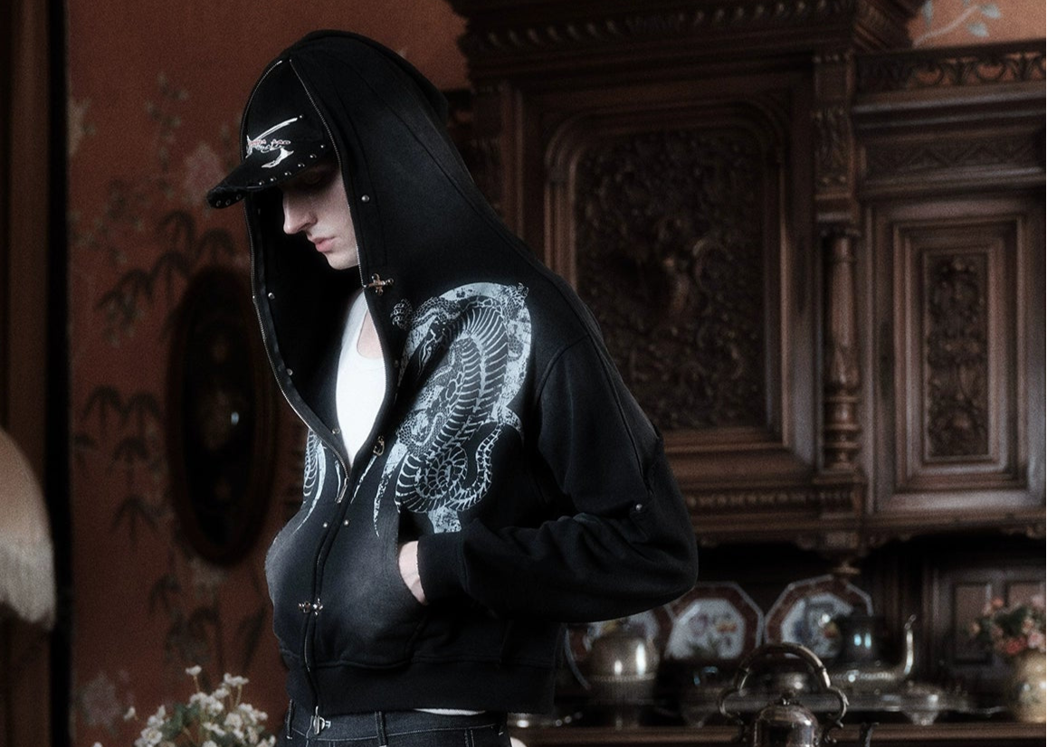 Double Crocodile Hoodie