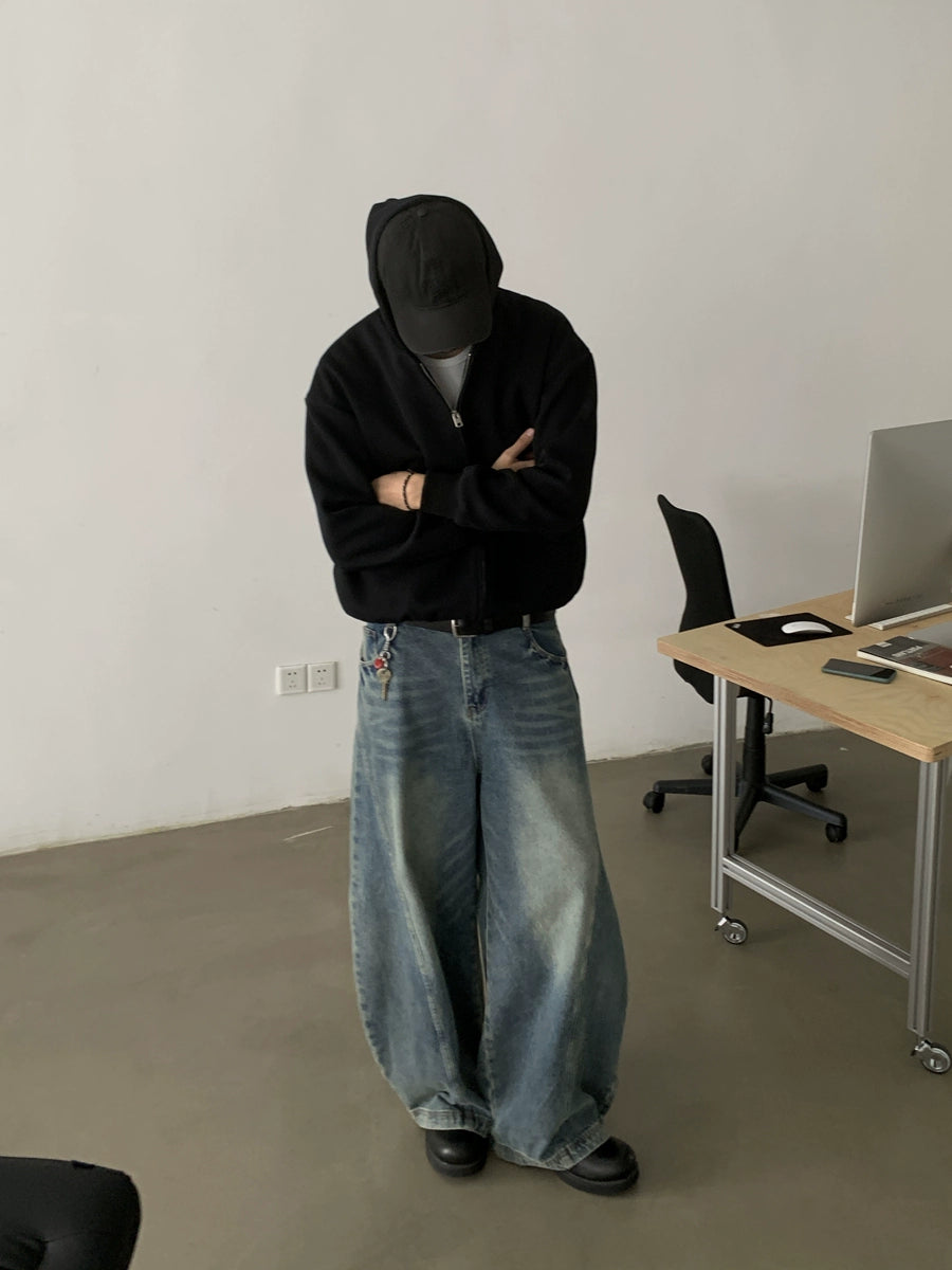 Baggy Scimitar Washed Jeans