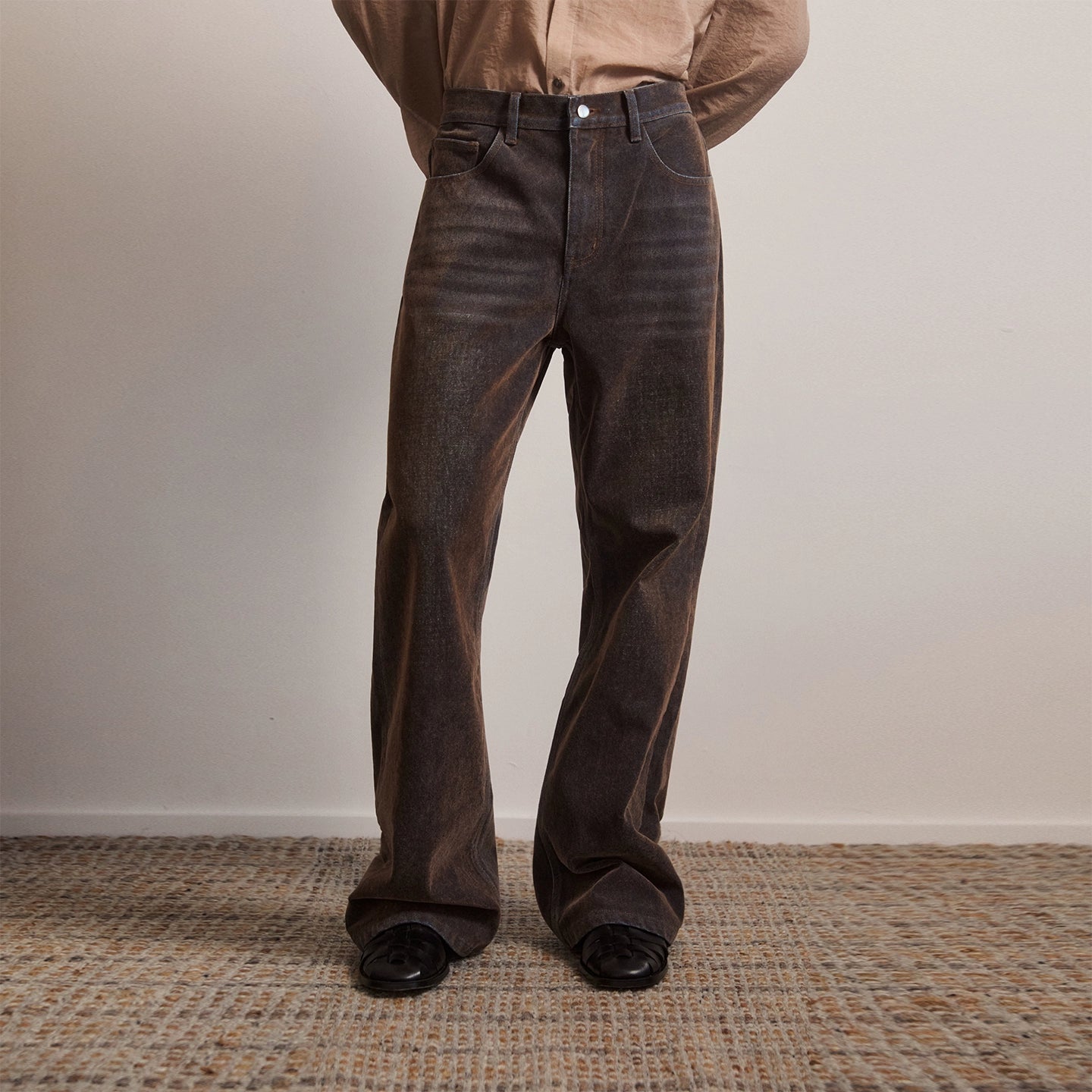 South Dark Brown Jeans