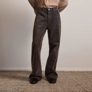 South Dark Brown Jeans