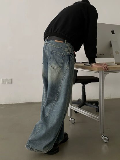 Baggy Scimitar Washed Jeans