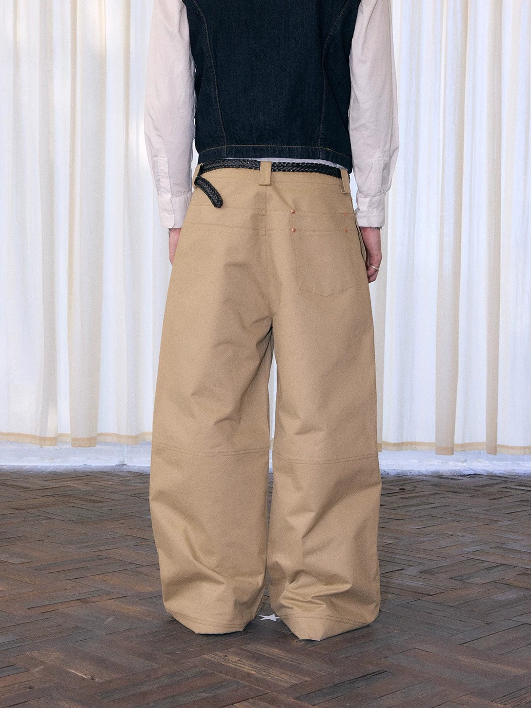 Khaki Baggy Cargo Pants