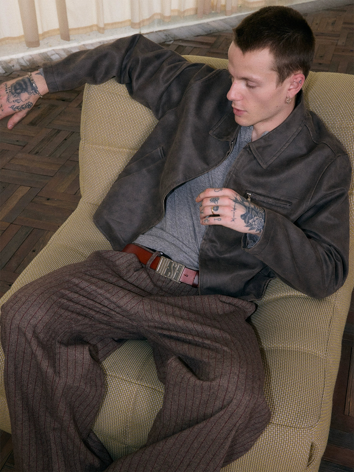 Washed Suede jacket