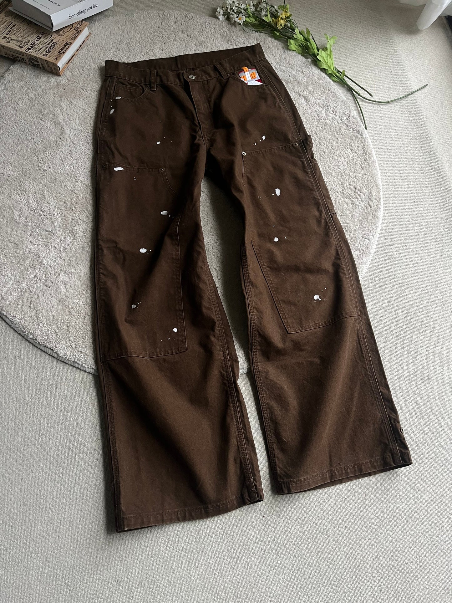 Ciga Case Embroidery Carpenter Pants