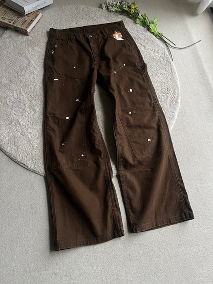 Ciga Case Embroidery Carpenter Pants