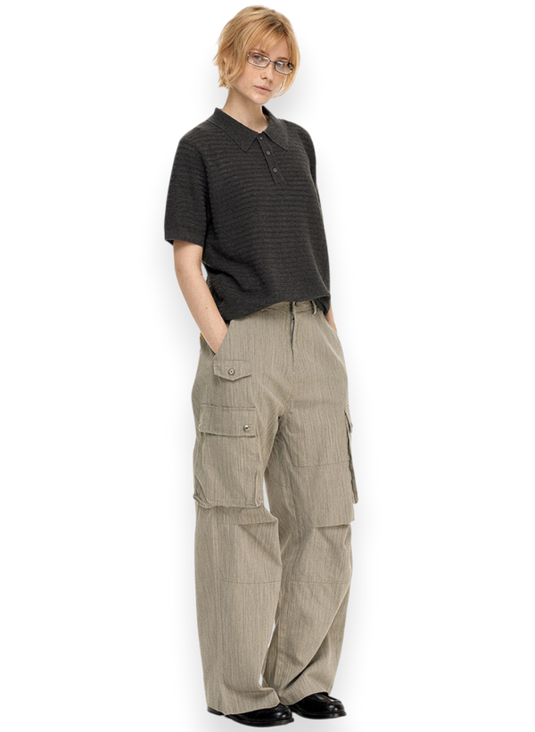 “TEXTURED CARGO” TROUSERS