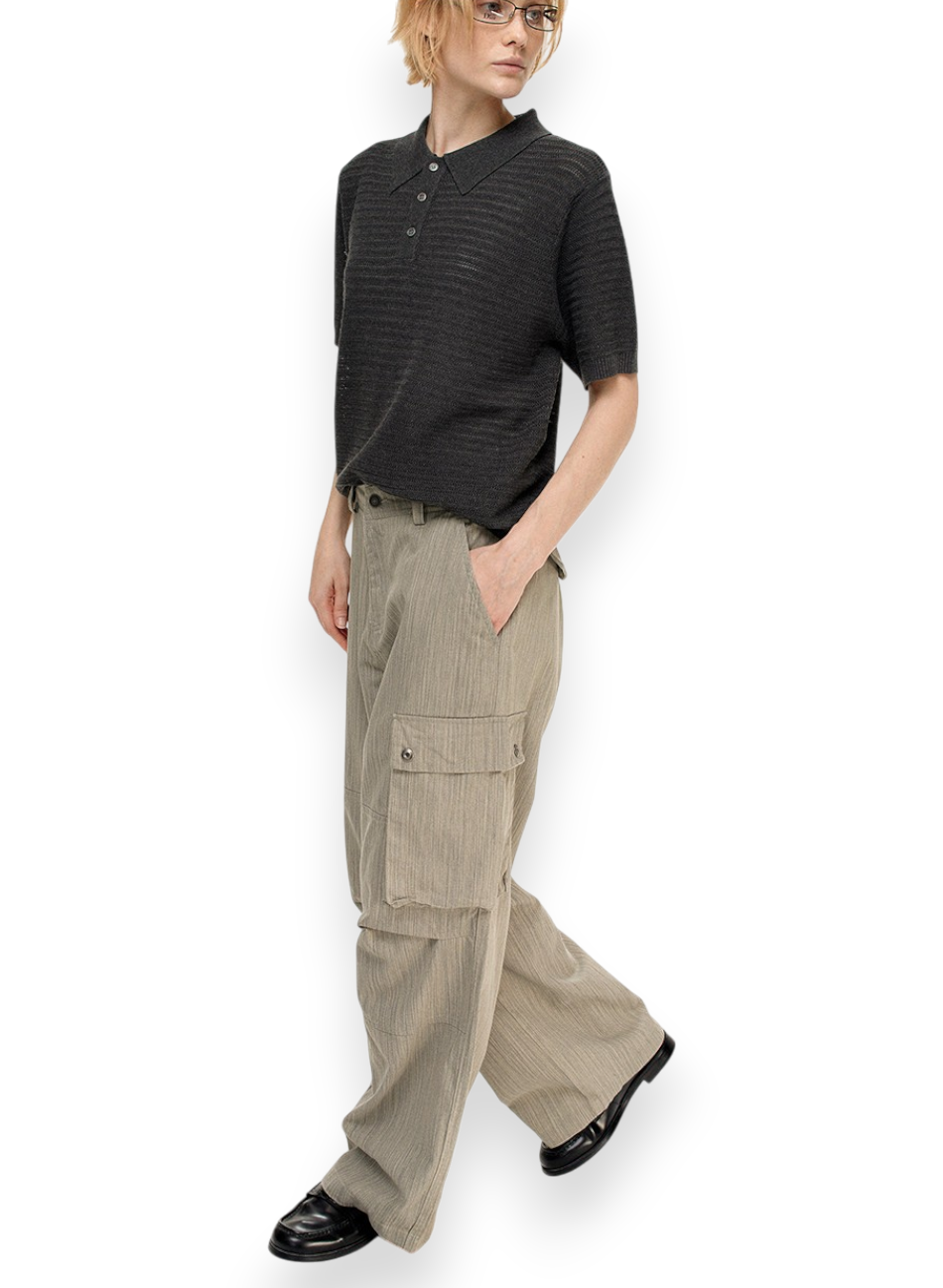 “TEXTURED CARGO” TROUSERS