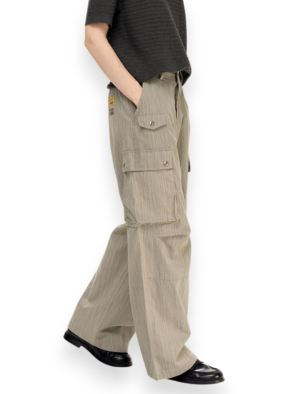 “TEXTURED CARGO” TROUSERS