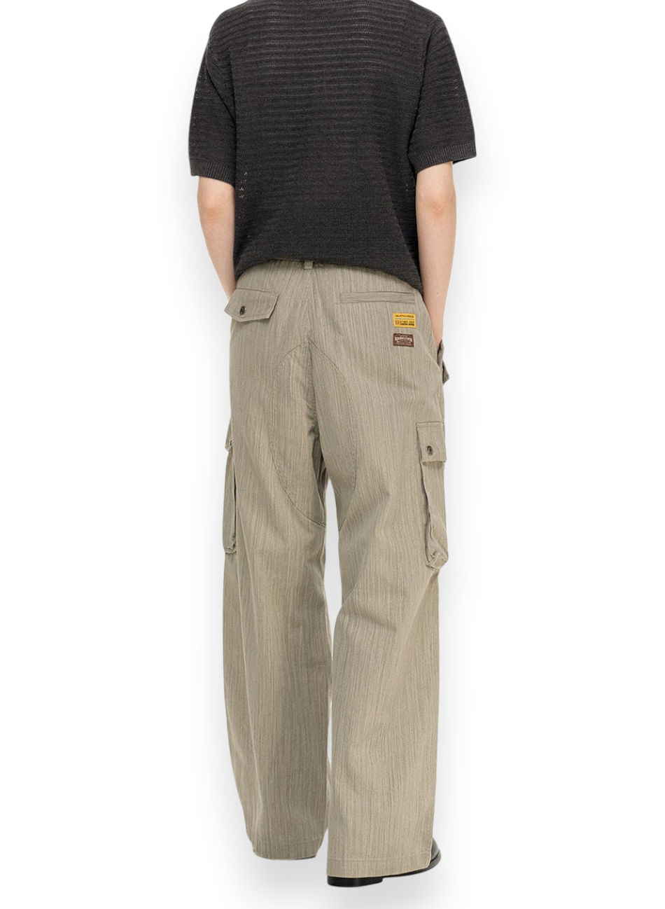 “TEXTURED CARGO” TROUSERS