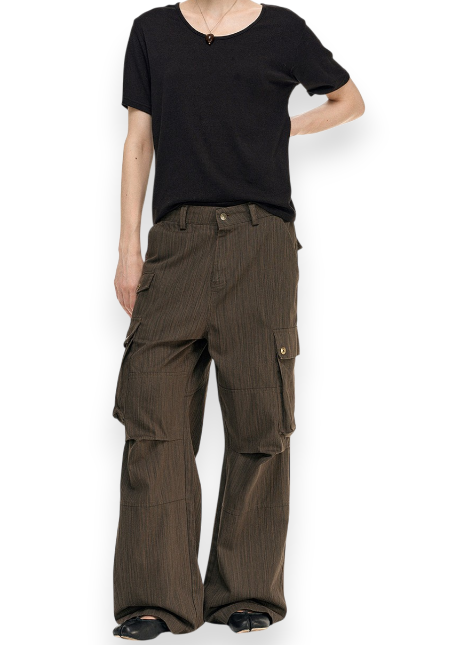“TEXTURED CARGO” TROUSERS