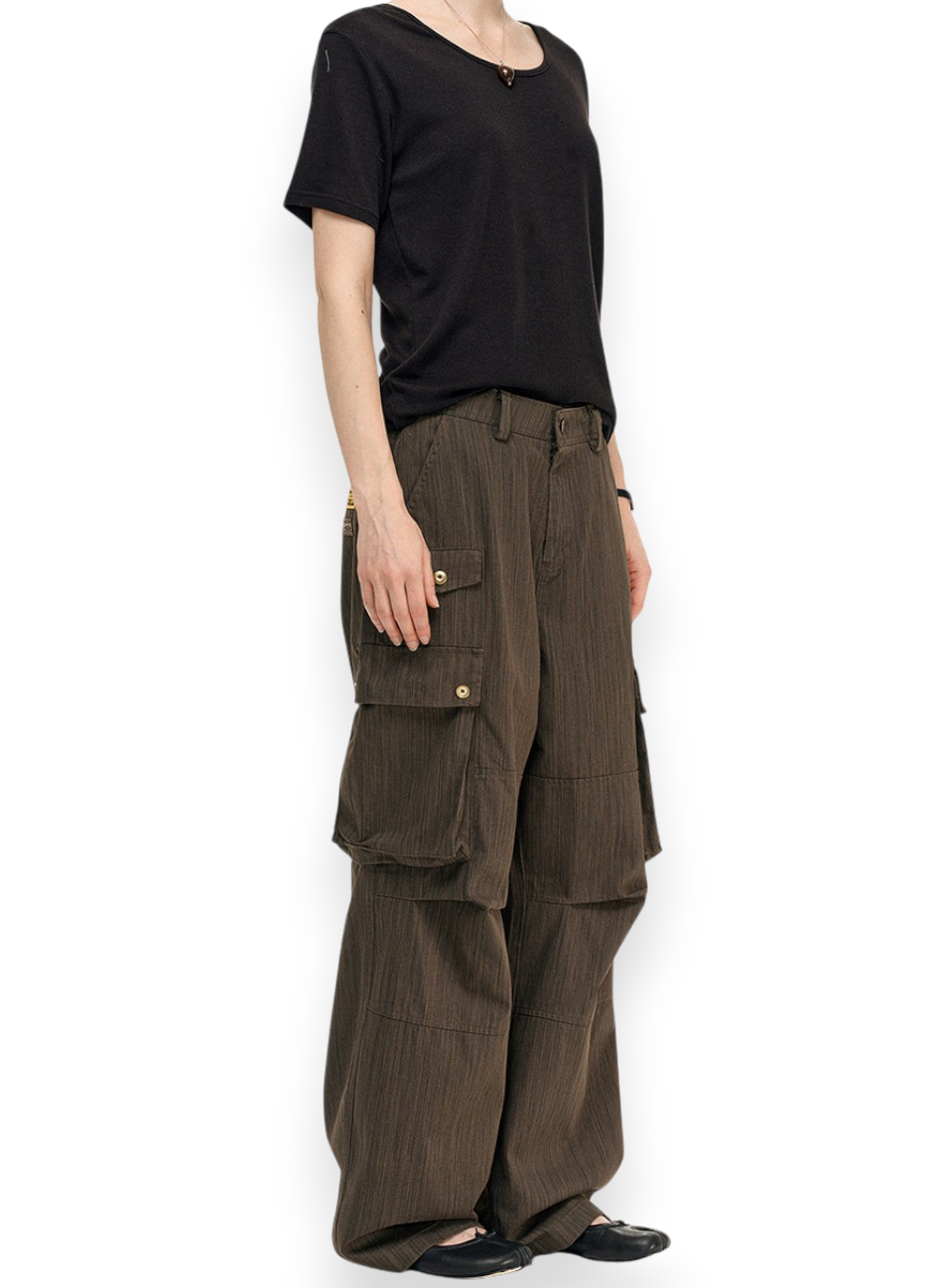 “TEXTURED CARGO” TROUSERS