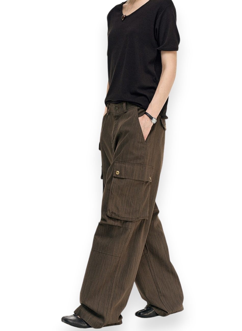 “TEXTURED CARGO” TROUSERS