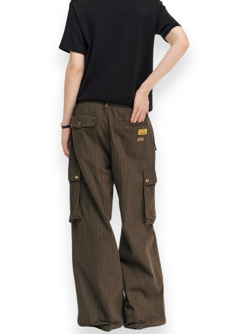 “TEXTURED CARGO” TROUSERS