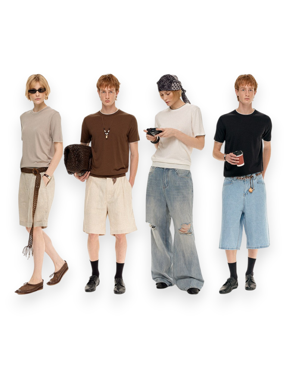 “SOFT SIGNAL” KNIT TEE