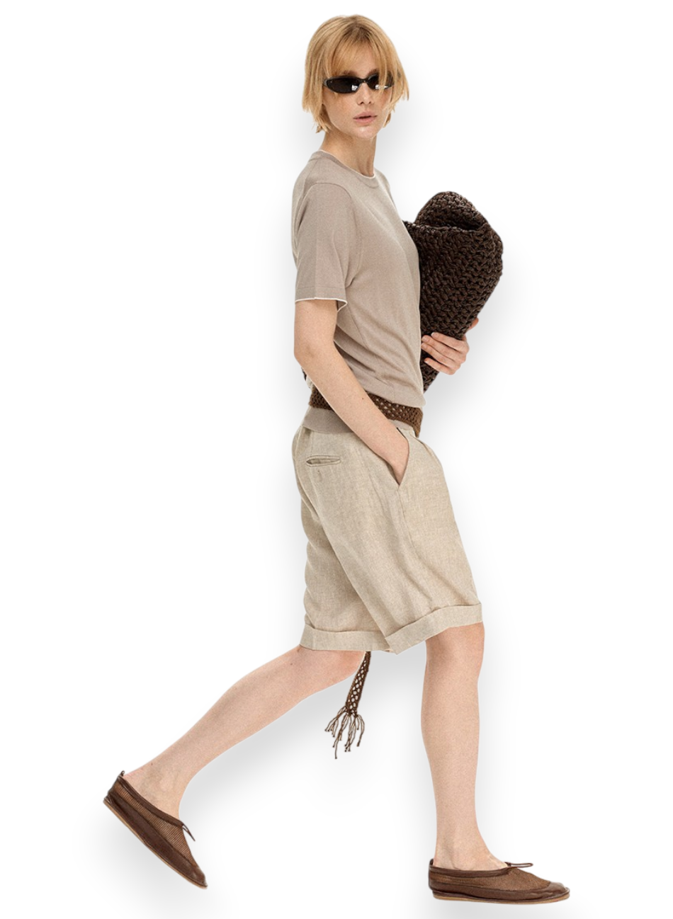 “SOFT SIGNAL” KNIT TEE