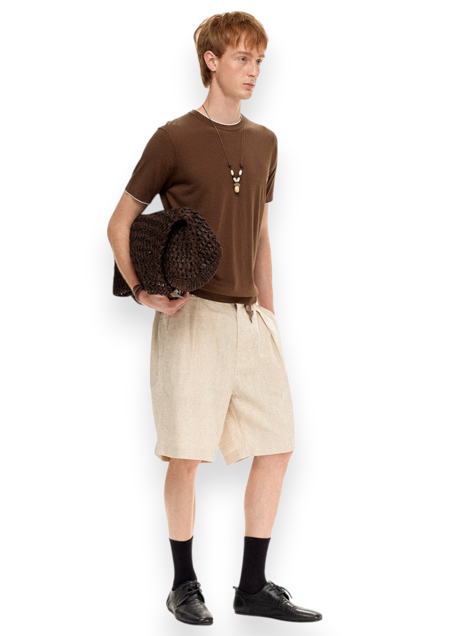 “SOFT SIGNAL” KNIT TEE