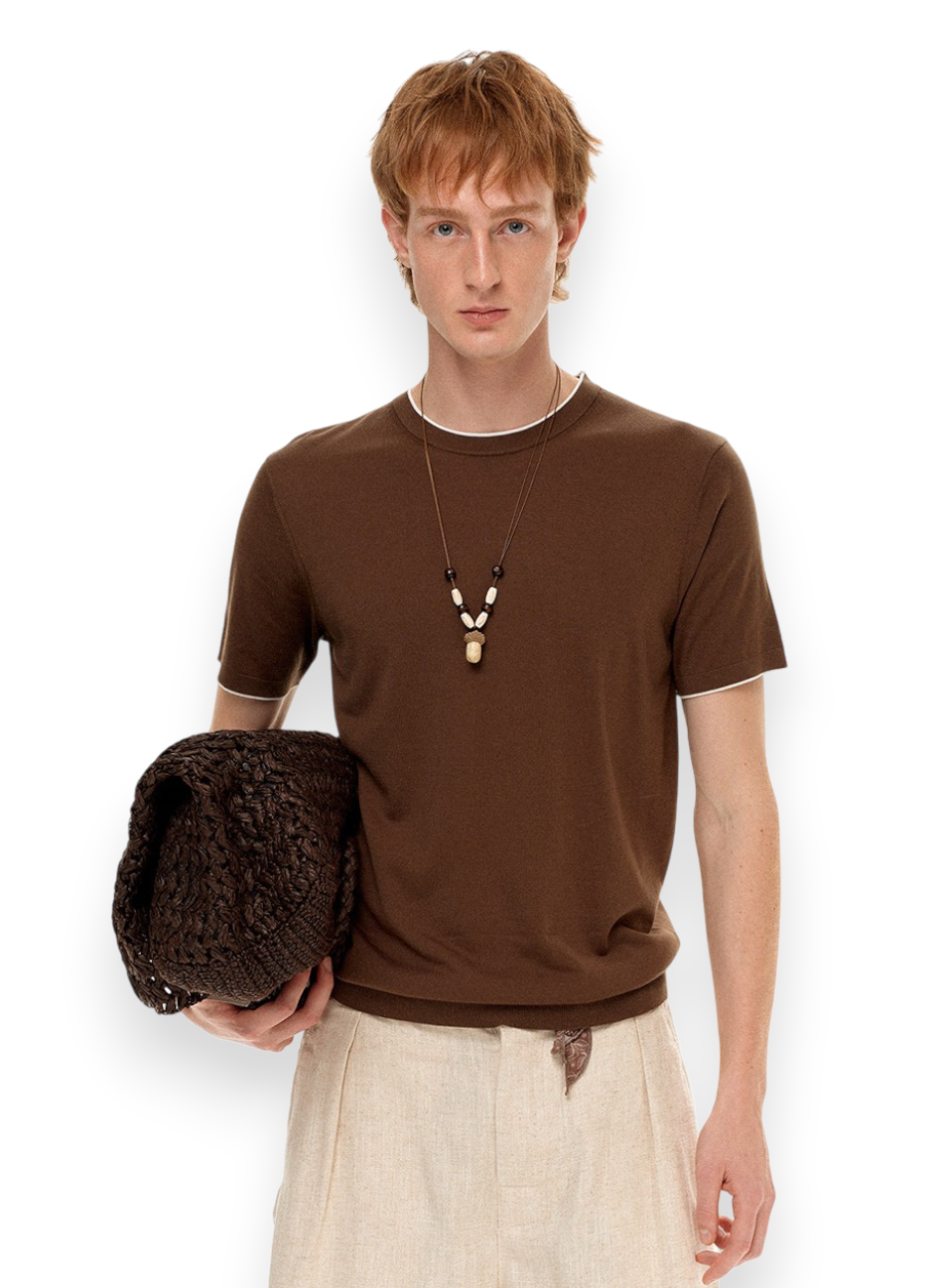 “SOFT SIGNAL” KNIT TEE