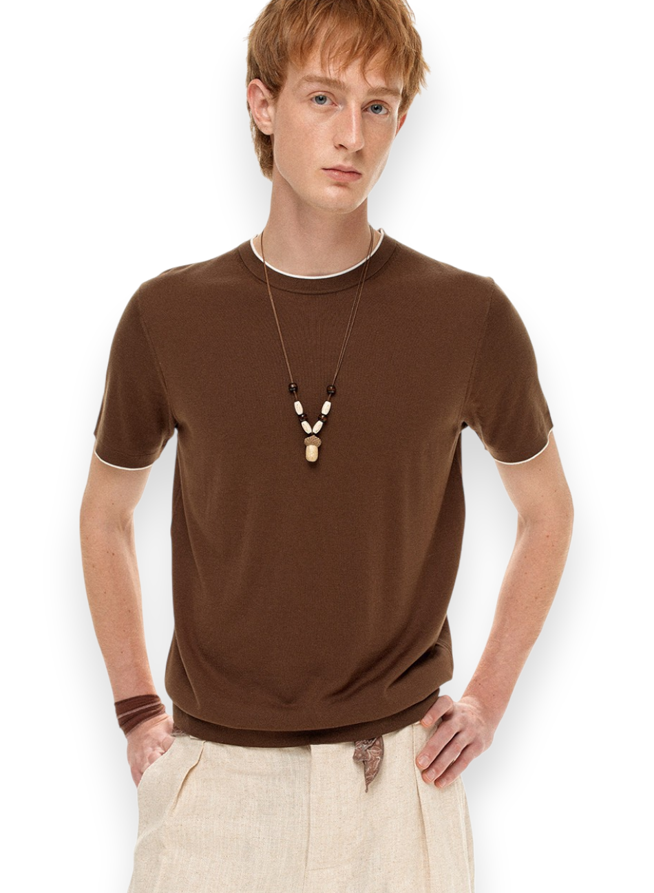 “SOFT SIGNAL” KNIT TEE