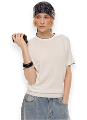 “SOFT SIGNAL” KNIT TEE