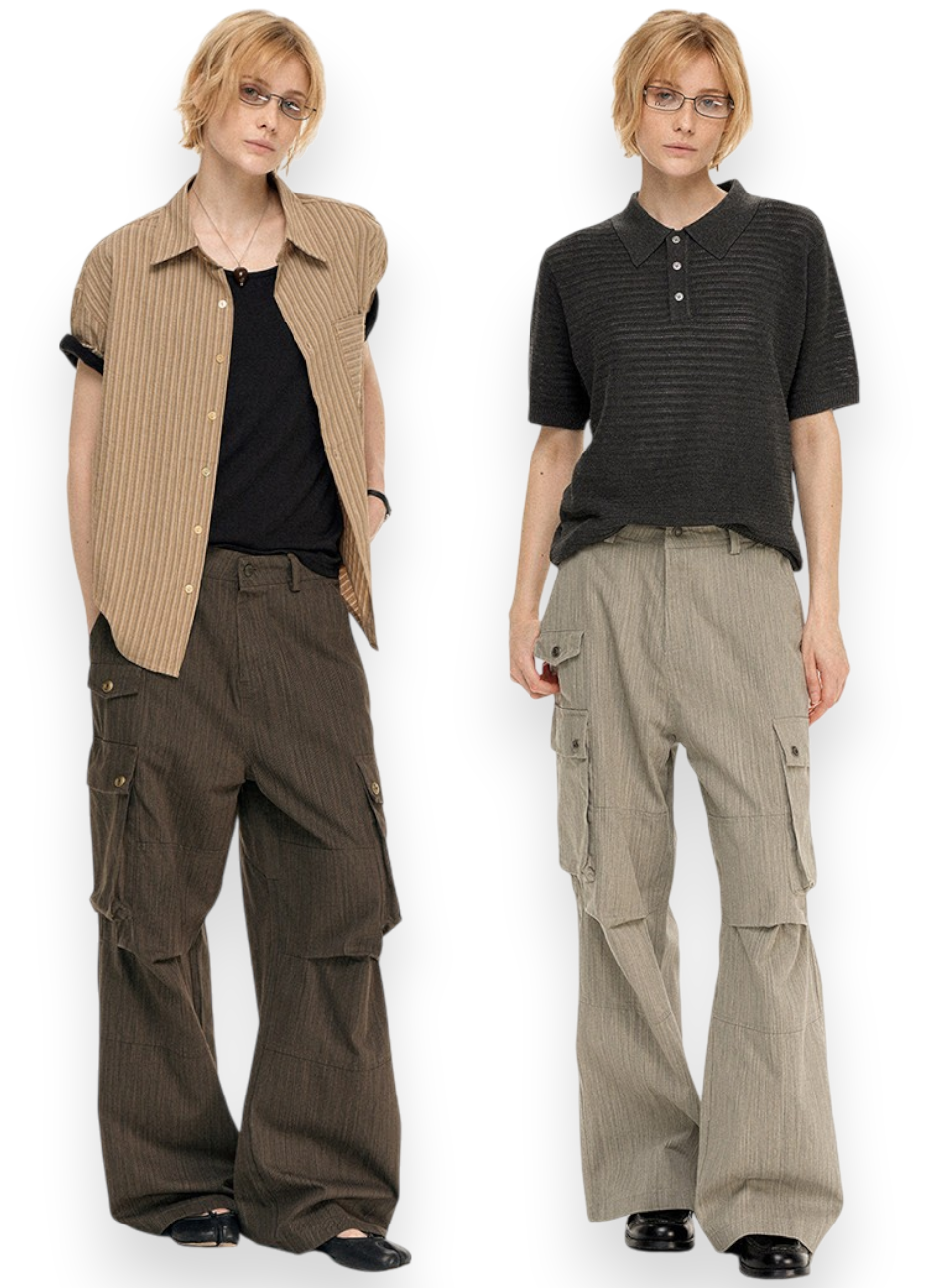 “TEXTURED CARGO” TROUSERS