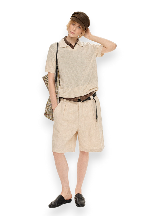 “SOFT SUN LINEN” SHORTS