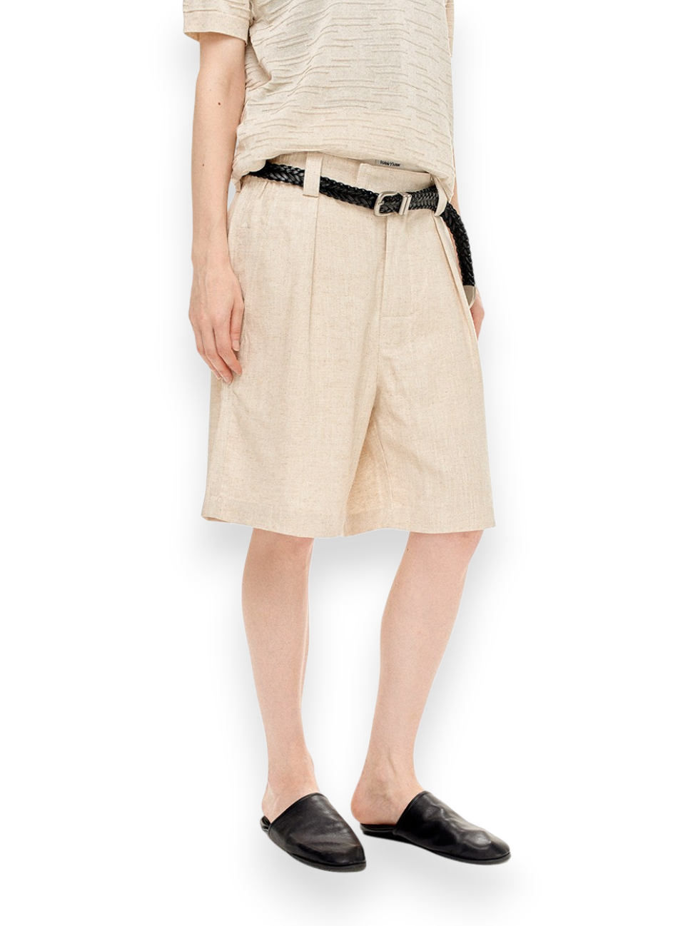 “SOFT SUN LINEN” SHORTS