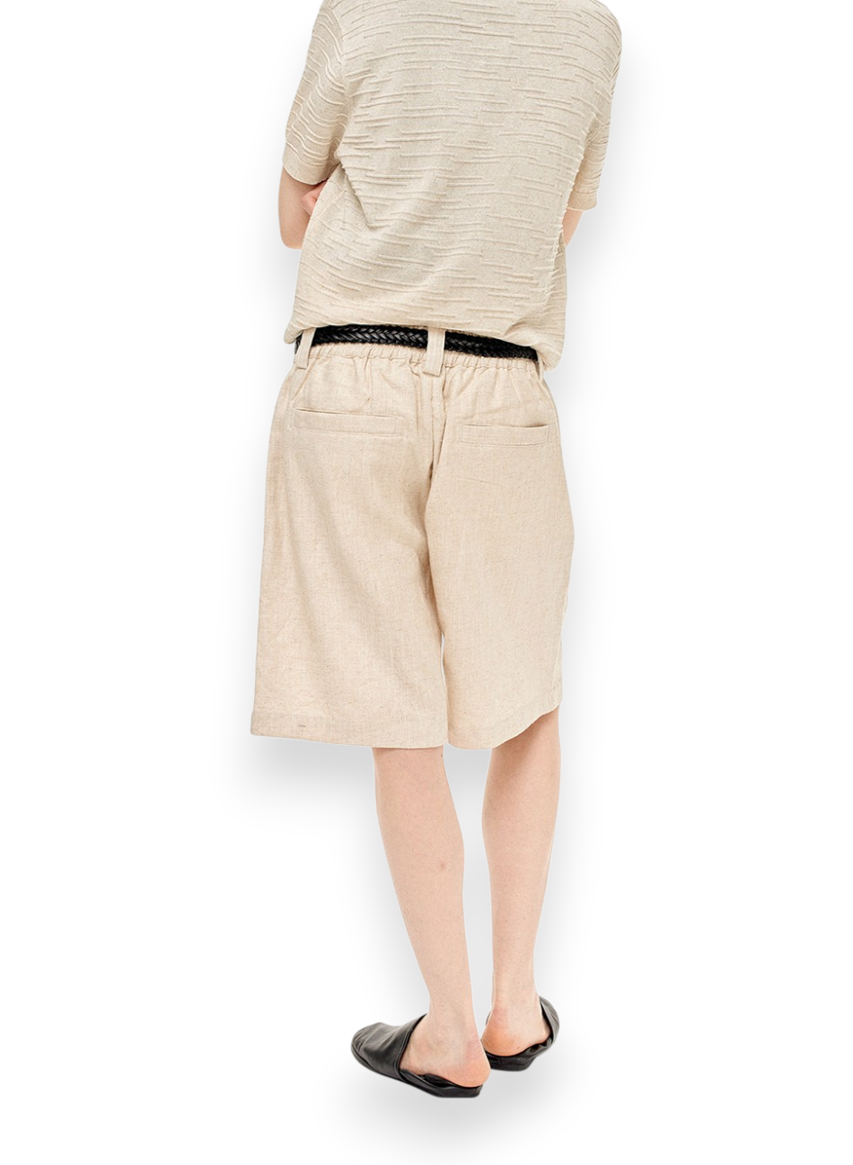 “SOFT SUN LINEN” SHORTS