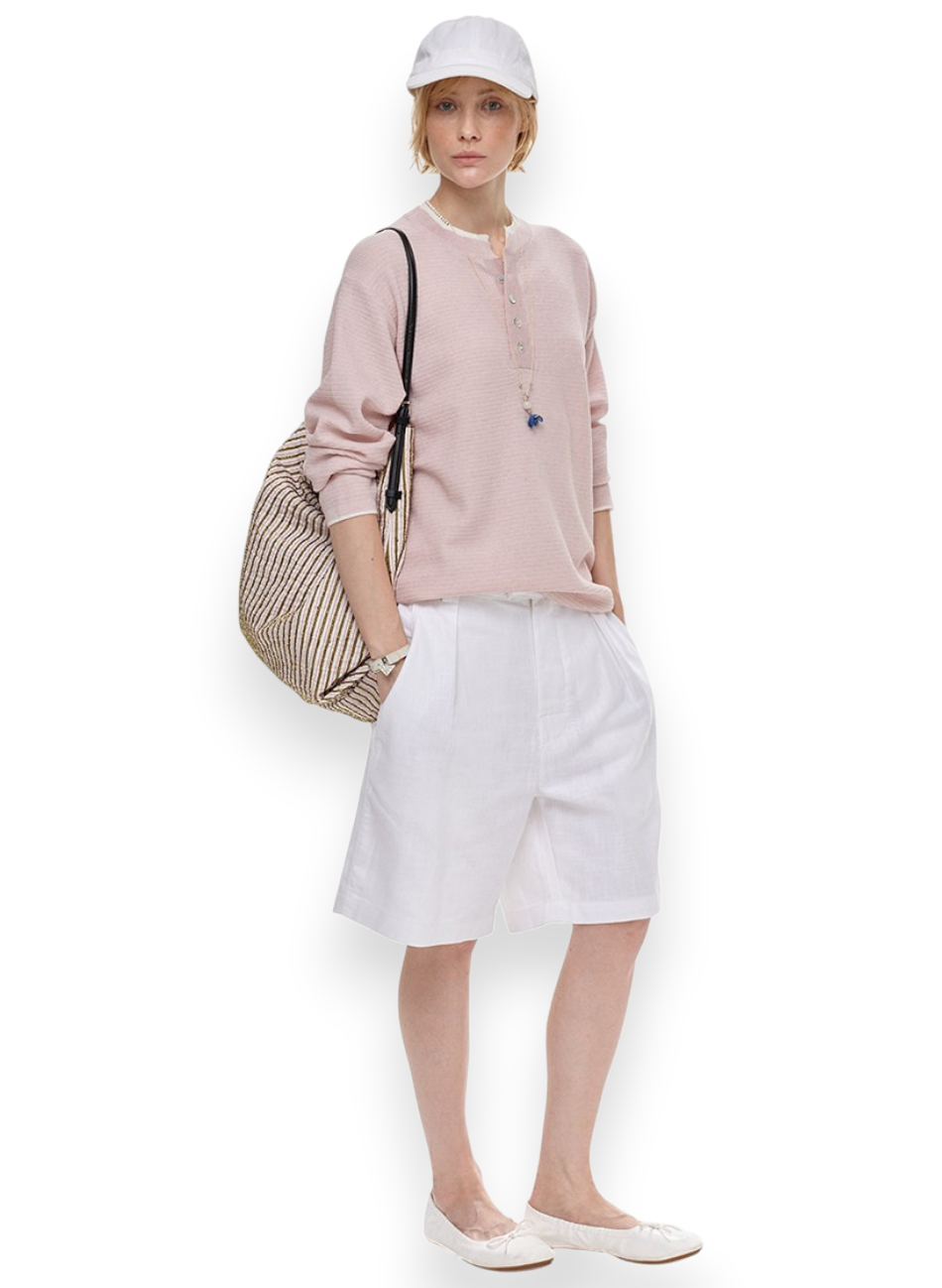 “SOFT SUN LINEN” SHORTS