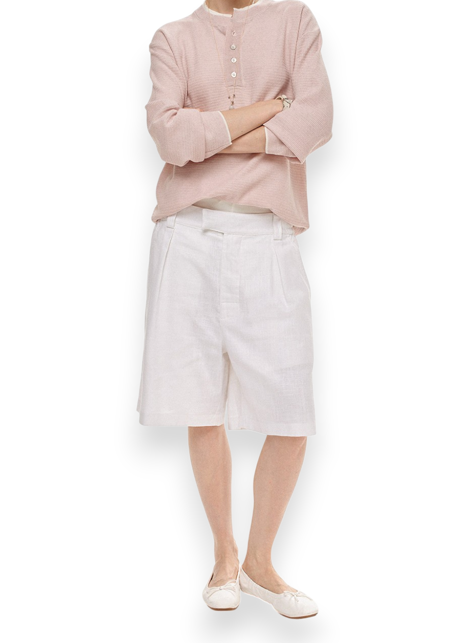 “SOFT SUN LINEN” SHORTS