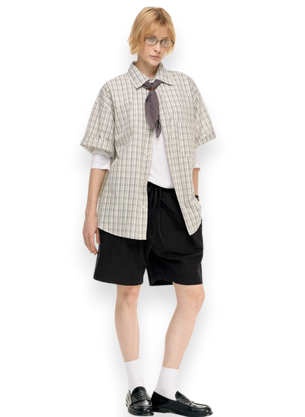 “MIDNIGHT SUMMER CHECK” SHORTS