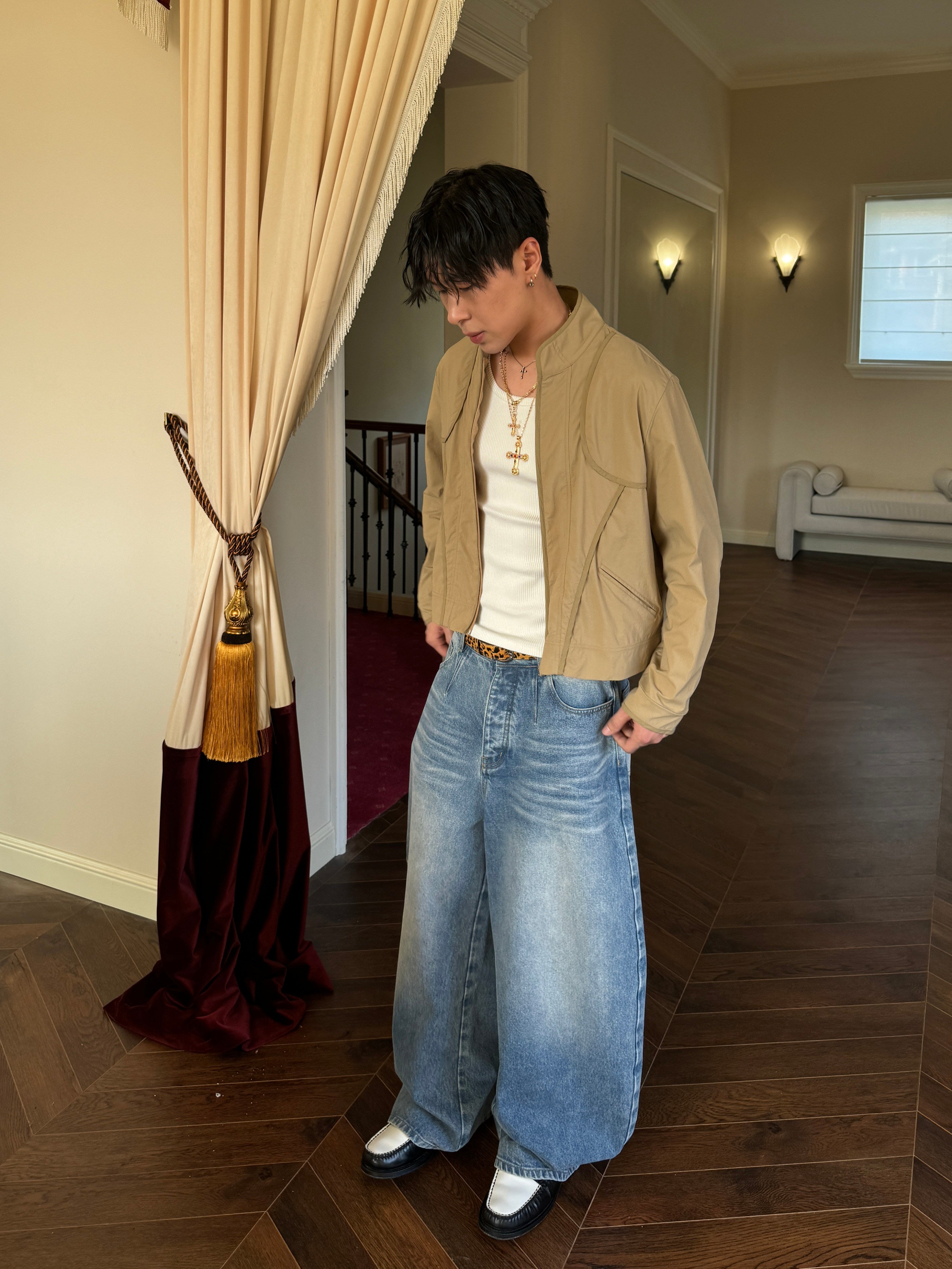 Ice Blue Baggy Jeans