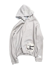Don Quixote knitted hooded sweatshirt