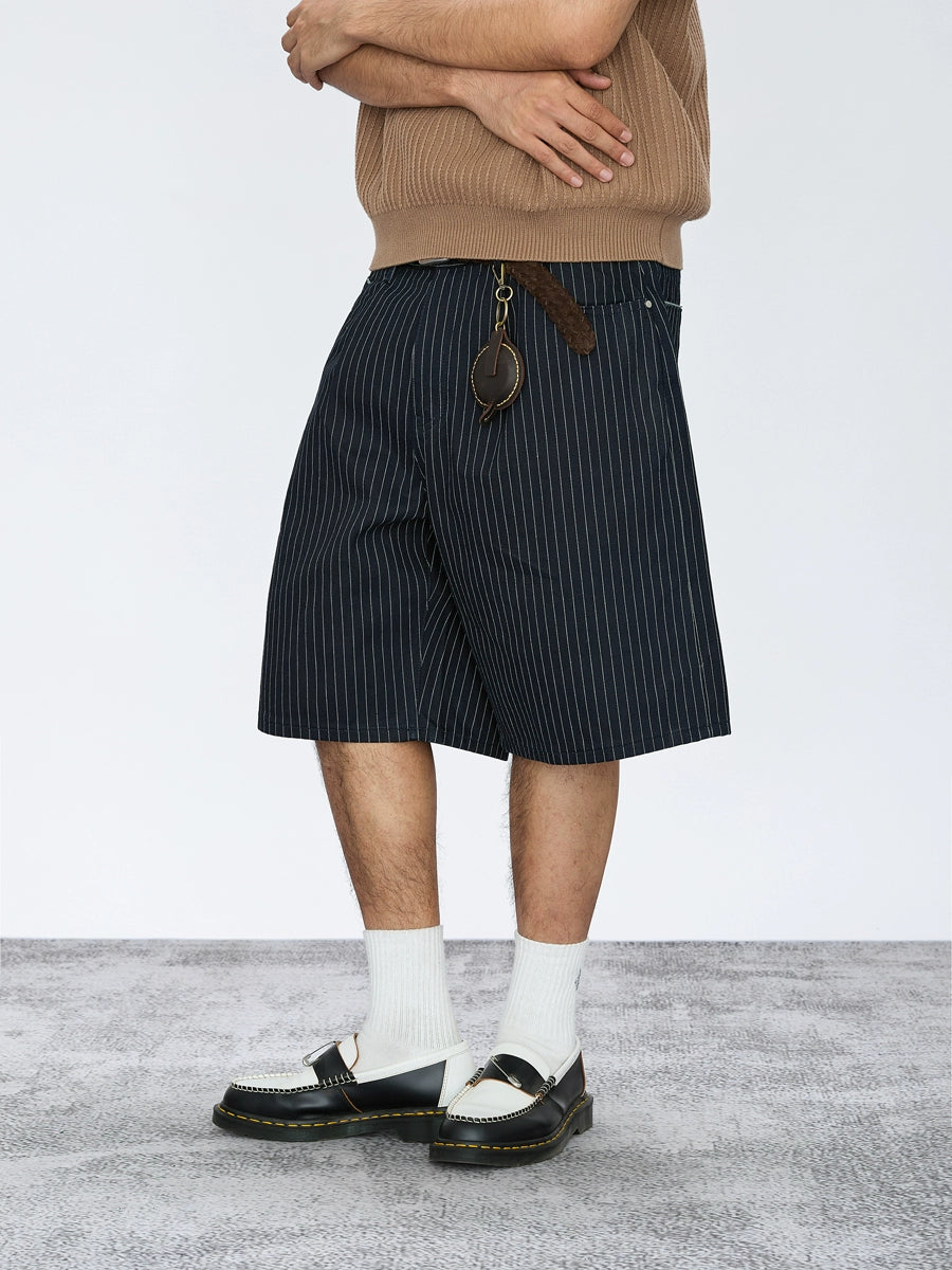 Striped 13.5oz Selvedge Denim Shorts