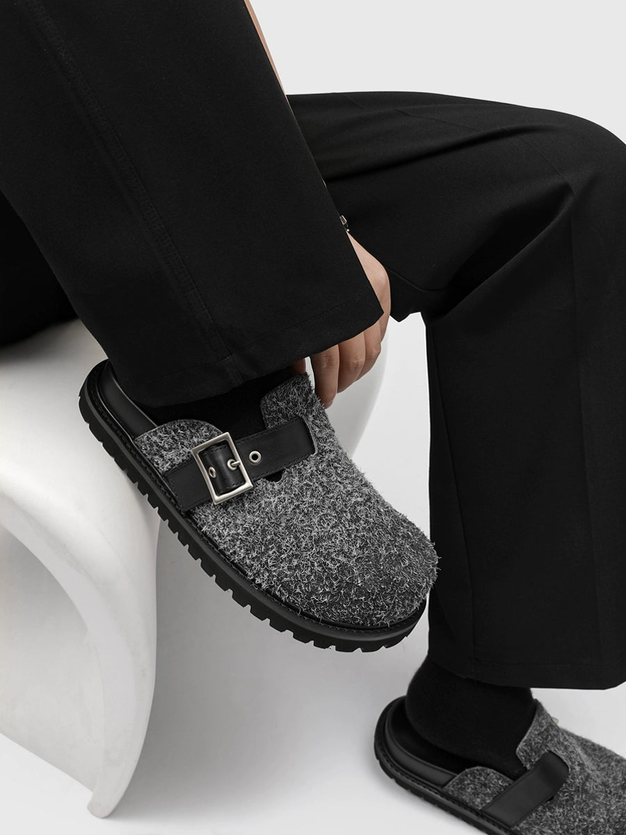 Woolhide Buckle Clogs