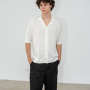 Midtown Ribbed Knit Polo
