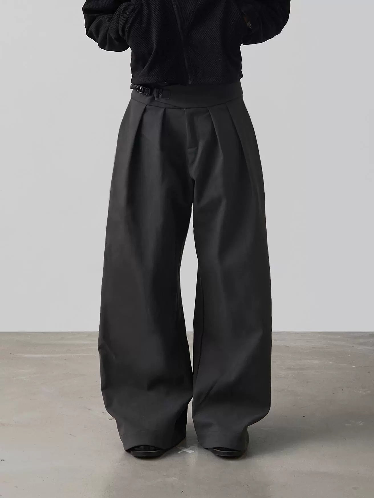 Gray Yarn Pants