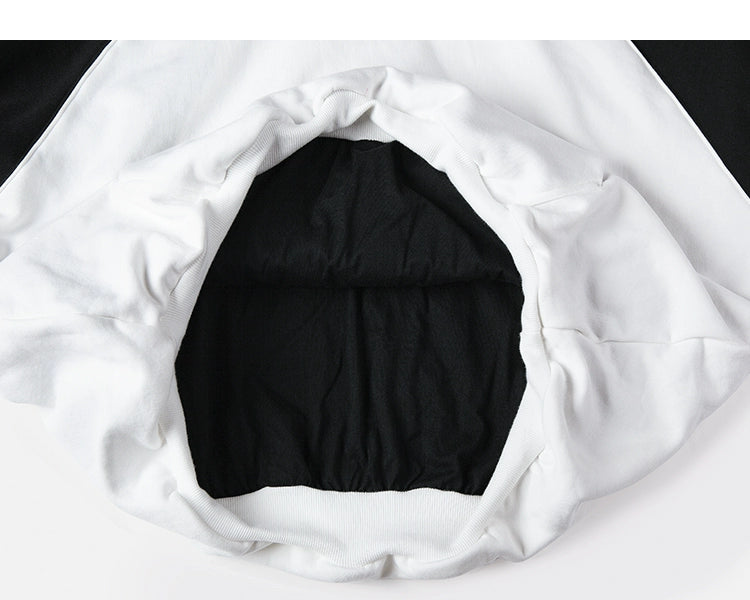 Perfect Double Layer Velvet two tone Hoodie