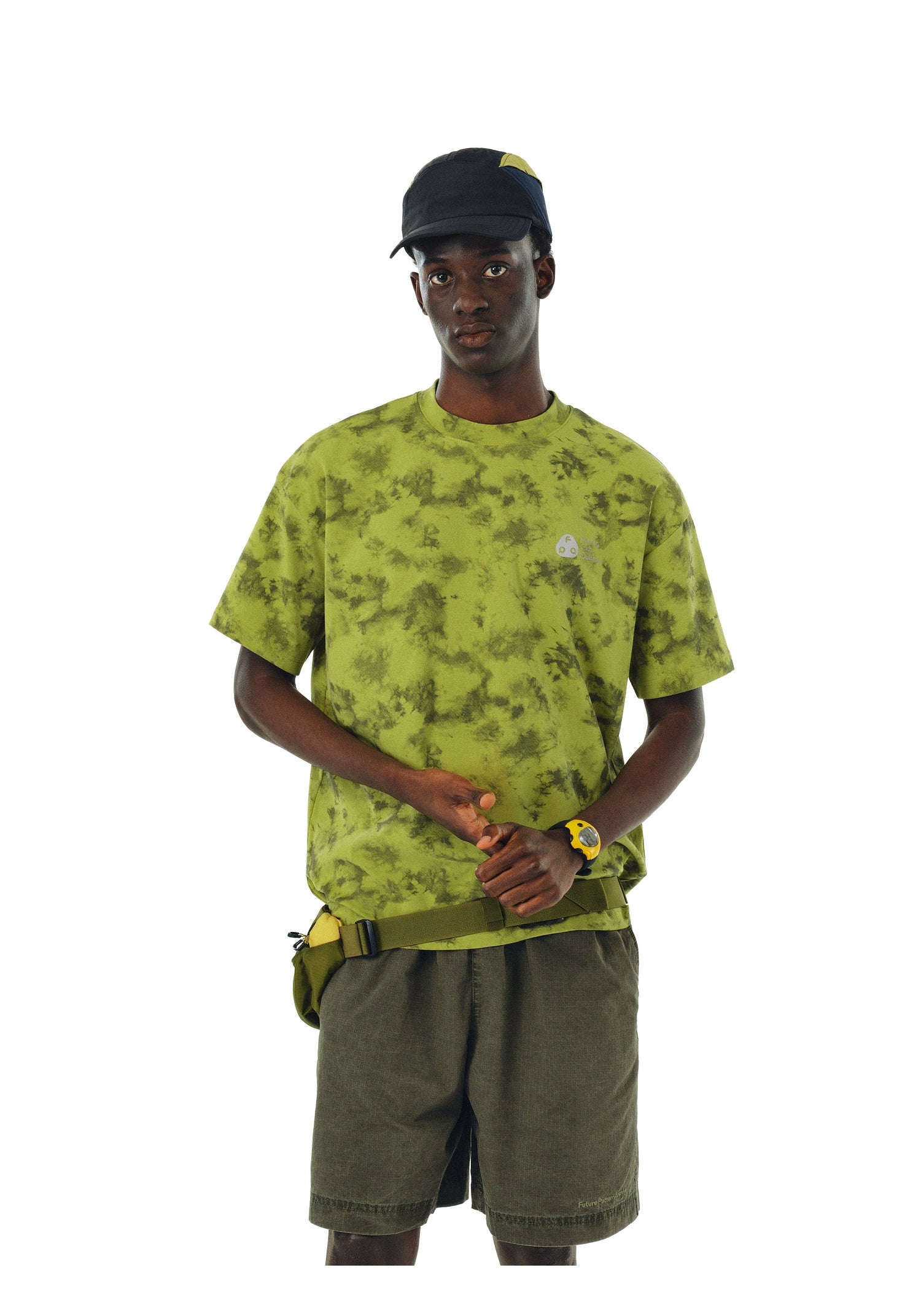 Reflective Terrain Tie-Dye Tee