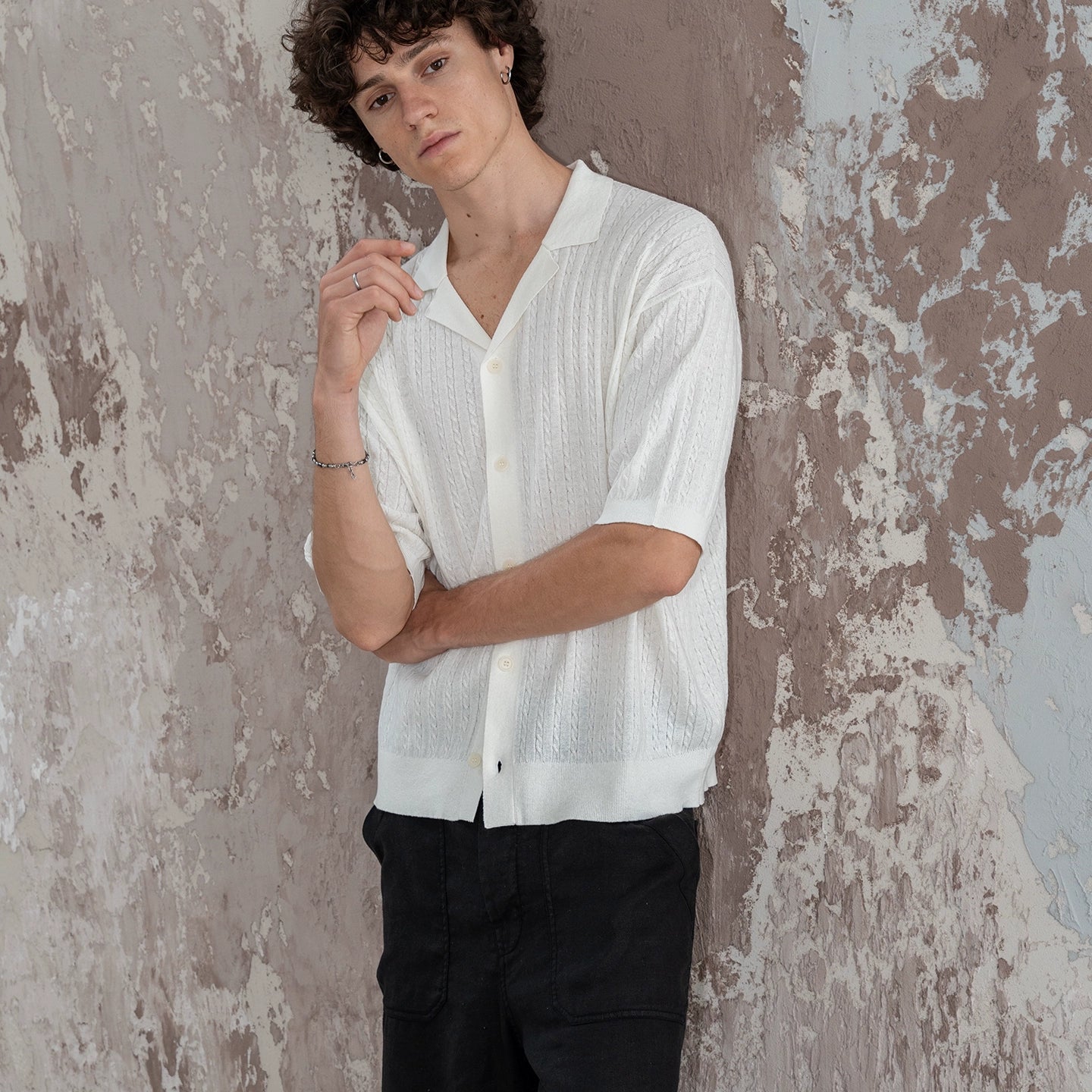 Midtown Ribbed Knit Polo